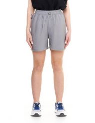 Błyszczące, satynowe spodenki damskie. Szare spodenki sportowe damskie LEONE 1947 APPAREL, l, z bawełny, na fitness i siłownię. Za 84.16 zł.