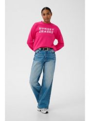 Kaffe Bluza w kolorze różowym rozmiar: XS. Różowe bluzy bez kaptura damskie Kaffe, xs, z bawełny. Za 144.95 zł.