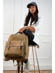 Maison héritage PARIS Plecak "Daigo" w kolorze szarobrązowym - 29 x 40 x 14,5 cm rozmiar: onesize. Brązowe plecaki damskie maison héritage PARIS, bez wzorów, z materiału. Za 260.99 zł.