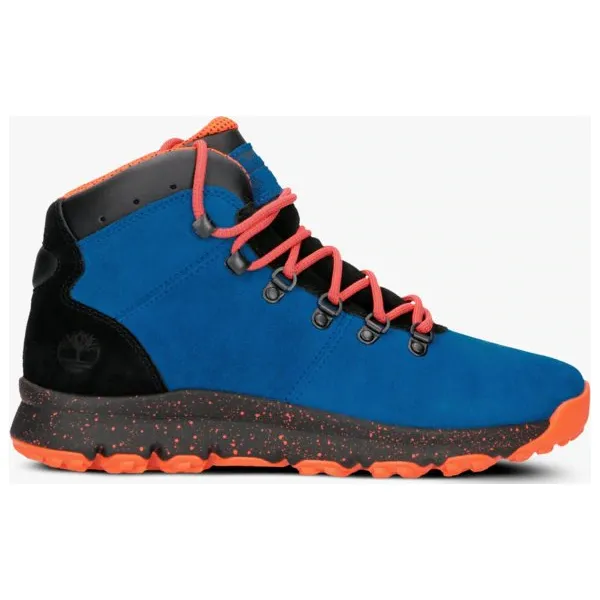 Timberland World Hiker Mid buty męskie, niebieski, rozmiar 41,5. Niebieskie buty trekkingowe męskie Timberland, na zimę, z gumy, bez zapięcia, outdoorowe. W wyprzedaży za 467.49 zł.