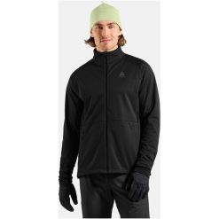 Kurtka przeciwwiatrowa Odlo Jacket ESSENTIAL WARM. Niebieskie kurtki damskie Odlo, na zimę, uniwersalny, bez wzorów, z dzianiny, bez kaptura. Za 539.99 zł.