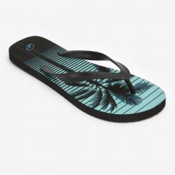 Japonki męskie Olaian 120 Palmline. Czarne klapki i japonki męskie OLAIAN. Za 24.99 zł.