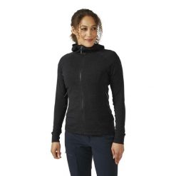 Bluza z kapturem damska Rab Nexus Hoody z kapturem. Czarne bluzy z kapturem damskie RAB, m, z materiału. Za 318.99 zł.