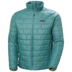 Kurtka puchowa Helly Hansen Lifaloft. Zielone kurtki męskie Helly Hansen, xl, bez wzorów, z materiału, klasyczne, bez kaptura. Za 791.00 zł.