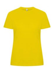 Clique Classic OC-T Women T‑shirt z 100% bawełny organicznej – klasyczny krój –. Żółte t-shirty damskie CLIQUE, m, bez wzorów, z bawełny, bez kołnierzyka. Za 118.13 zł.