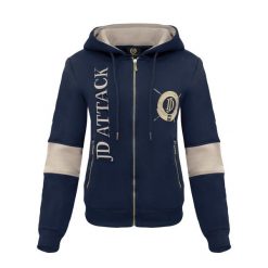 Bluza z zamkiem JD ATTACK Stefanie. Fioletowe bluzy bez kaptura damskie JD ATTACK, l, z bawełny. Za 189.00 zł.