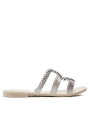 Melissa Klapki Melissa Slide + Bo.Bo. Ad 33862 Biały. Białe klapki damskie Melissa, bez wzorów, z tworzywa sztucznego, bez obcasa. Za 209.99 zł.