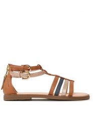Geox Sandały J S.Karly G. D J7235D 0BCKC C6N4B S Brązowy. Brązowe sandały dziewczęce Geox, ze skóry, bez zapięcia. Za 169.99 zł.