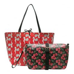 Desigual torebka damska wielokolorowy Lola Patch Capri. Torebki klasyczne damskie Desigual, bez wzorów, bez dodatków. W wyprzedaży za 231.00 zł.