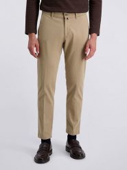 Pierre Cardin Spodnie chino w kolorze beżowym rozmiar: W33/L32. Brązowe spodnie materiałowe męskie Pierre Cardin, z aplikacjami. Za 169.95 zł.