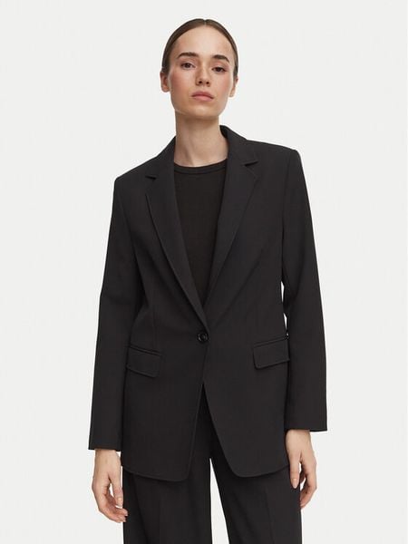 BOSS Marynarka C_Jabla3 50580309 Czarny Regular Fit. Czarne marynarki i żakiety damskie Boss, bez wzorów, z syntetyku. Za 809.99 zł.