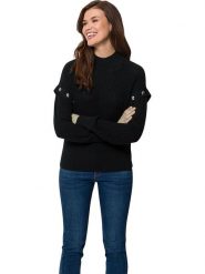 Heine Sweter w kolorze czarnym rozmiar: 50. Czarne golfy damskie Heine, bez wzorów, z bawełny, bez ramiączek. Za 28.51 zł.