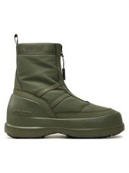 Moon Boot Śniegowce Luna Zip Boot 80D2480010 Khaki. Brązowe buty zimowe męskie Moon Boot, z materiału, bez zapięcia. Za 809.99 zł.