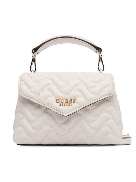 Guess Torebka HWQG96 53780 Biały. Białe torebki klasyczne damskie Guess, z aplikacjami, ze skóry, bez dodatków. Za 319.99 zł.