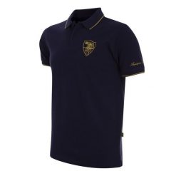 AS Roma koszulka polo Heritage Niebieski. Niebieskie koszulki polo męskie COPA FOOTBALL, bez wzorów, z materiału, bez ramiączek. Za 340.78 zł.