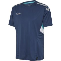 Męska koszulka Hummel Tech Move w kolorze granatowym. Niebieskie t-shirty sportowe męskie HUMMEL, m, z jersey, bez ramiączek, do piłki ręcznej. Za 153.99 zł.