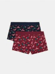 Bokserki classic z motywem świątecznym 2 pack - wielobarwny. Bokserki męskie Sinsay, bez wzorów. W wyprzedaży za 15.99 zł.