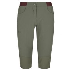 Damskie spodnie outdoorowe 3/4 Kilpi MEEDIN-W. Zielone spodnie materiałowe damskie Kilpi, bez wzorów, z nylonu. Za 179.35 zł.
