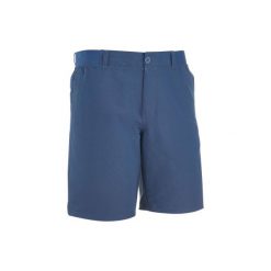 Spodenki turystyczne NH100 męskie. Niebieskie szorty męskie QUECHUA, bez wzorów, z materiału. Za 29.99 zł.