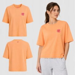 KOSZULKA DAMSKA 4F T-SHIRT SPORTOWY Z NADRUKIEM 1 BAWEŁNA F2719 SS26. Białe bluzki sportowe damskie 4f, l, bez wzorów, z bawełny, bez ramiączek. Za 53.66 zł.