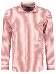 Geographical Norway Koszula "Zevian" - Regular fit - w kolorze czerwonym rozmiar: M. Czerwone koszule męskie Geographical Norway, m, bez wzorów, z bawełny, bez kołnierzyka, bez ramiączek. Za 78.28 zł.