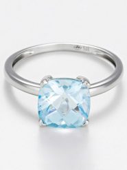 DIAMANTA Złoty pierścionek "Topaze Unique" z topazem rozmiar: 51. Niebieskie pierścionki damskie DIAMANTA, z topazem, złote. Za 1,348.99 zł.