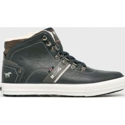 Mustang - Buty. Niebieskie buty sportowe na co dzień męskie Mustang, z materiału, bez zapięcia. W wyprzedaży za 179.90 zł.