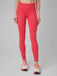 4F Legginsy sportowe w kolorze różowym rozmiar: XS/S. Różowe legginsy damskie 4f, s, bez wzorów, z materiału, z podwyższonym stanem, outdoorowe. Za 57.99 zł.