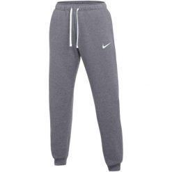 Spodnie damskie Nike Park 26, szare. Szare spodnie dresowe damskie Nike, z bawełny, na fitness i siłownię. Za 154.99 zł.