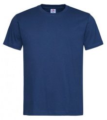 Ciemny Niebieski Bawełniany T-Shirt Męski Bez Nadruku -STEDMAN Koszulka, Krótki Rękaw, Basic, U-neck. Niebieskie t-shirty męskie Stedman, l, bez wzorów, z bawełny, bez kołnierzyka. Za 45.00 zł.