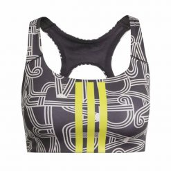 Biustonosz dla kobiet adidas Farm Rio. Czarne biustonosze sportowe damskie Adidas, bez wzorów. Za 222.90 zł.