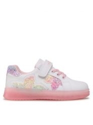 Nelli Blu Sneakersy CM220412-13 Biały. Białe buty sportowe dziewczęce Nelli Blu, bez wzorów, ze skóry, bez zapięcia. Za 64.99 zł.