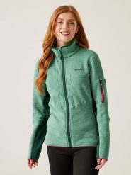 Regatta Kurtka polarowa "Ralina" w kolorze turkusowym rozmiar: 42. Niebieskie kurtki damskie Regatta, bez wzorów, z polaru, bez kaptura. Za 119.68 zł.