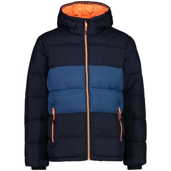 Kurtka puchowa męska CMP 32Z2957. Niebieskie kurtki męskie CMP, m, bez wzorów, z puchu, z kapturem, narciarskie. Za 349.99 zł.