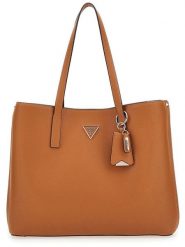 Guess Torebka w kolorze jasnobrązowym - 37 x 29 x 11 cm rozmiar: onesize. Brązowe torebki klasyczne damskie Guess, z aplikacjami, z materiału, bez dodatków. Za 479.76 zł.