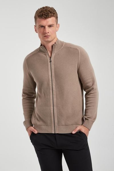 Sweter męski zapinany na zamek Olegor JOOP! JEANS. Kardigany męskie Joop! Jeans, m, bez wzorów, z jeansu, bez kołnierzyka. W wyprzedaży za 473.85 zł.