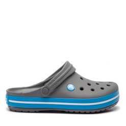 Klapki Crocs. Szare klapki damskie Crocs, bez wzorów, bez obcasa. Za 209.99 zł.