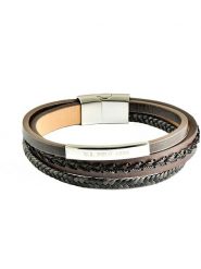 U.S. Polo Assn. Skórzana bransoletka w kolorze brązowym rozmiar: onesize. Brązowe biżuteria dla mężczyzn U.S. Polo Assn., ze stali. Za 100.99 zł.