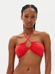 MICHAEL Michael Kors Góra od bikini MM7M327 Czerwony. Czerwone bikini damskie MICHAEL Michael Kors, bez wzorów. Za 299.99 zł.