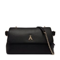 Torebka Patrizia Pepe. Czarne torebki klasyczne damskie Patrizia Pepe, bez wzorów, bez dodatków. Za 1,529.00 zł.