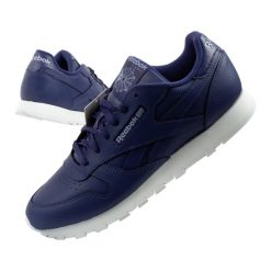 Buty sportowe damskie Reebok Classic. Fioletowe buty sportowe na co dzień damskie Reebok, bez wzorów, z gumy, trekkingowe, reebok classic. Za 119.00 zł.