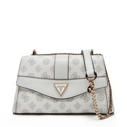 Torba Guess. Białe torebki klasyczne damskie Guess, z aplikacjami, bez dodatków. Za 379.99 zł.