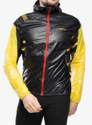 Kurtka do biegania La Sportiva Blizzard Windbreaker Jkt. Czarne kurtki treningowe męskie La Sportiva, l, bez wzorów, do biegania. Za 532.39 zł.