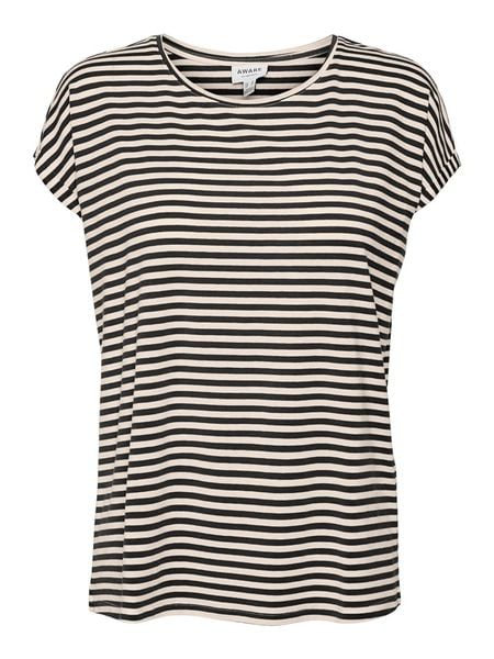 Vero Moda Koszulka "Ava" w kolorze czarnym rozmiar: XS. Czarne bluzki damskie Vero Moda, xs, bez wzorów, z lyocellu, bez kołnierzyka, bez ramiączek. Za 63.95 zł.
