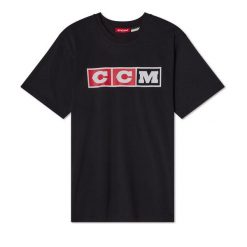 Koszulka Heritage 3 Block - Dorośli - Czarny. Czarne t-shirty damskie CCM, m, bez wzorów, z bawełny, bez kołnierzyka. Za 252.00 zł.