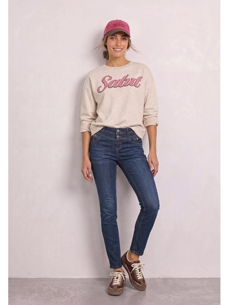 Street One Dżinsy - Slim fit - w kolorze granatowym rozmiar: W27/L30. Niebieskie jeansy damskie Street One. Za 204.95 zł.
