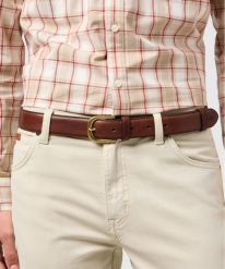 MESKI PASEK WRANGLER BOMBATO BELT BROWN 112365271. Brązowe paski męskie Wrangler, bez wzorów. Za 99.99 zł.