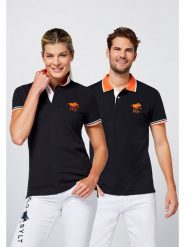 Polo Sylt Koszulka polo w kolorze czarnym rozmiar: L. Czarne bluzki damskie Polo Sylt, l, bez wzorów, bez ramiączek. Za 87.81 zł.
