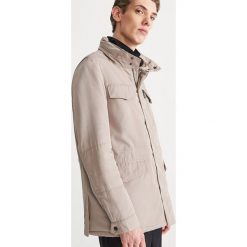 Kurtka z odpinanym kapturem - Beżowy. Brązowe kurtki męskie Reserved, m, bez wzorów. Za 129.99 zł.