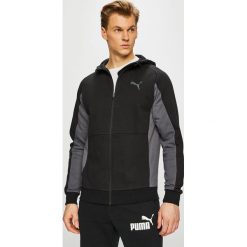 Puma - Bluza. Czarne bluzy z kapturem męskie Puma, l, z bawełny. W wyprzedaży za 229.90 zł.